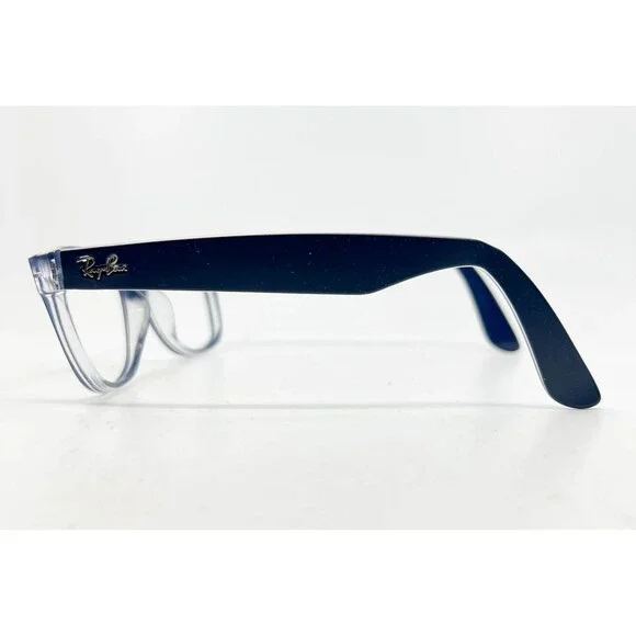 Ray-Ban RB 2132 New Wayfarer Blue Clear Eyeglass Frames 52-18 145 Italy 6053/71